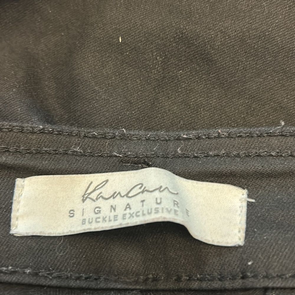 Kancan Signature black raw hem denim skinny jeans Size 27 EUC - Picture 7 of 9